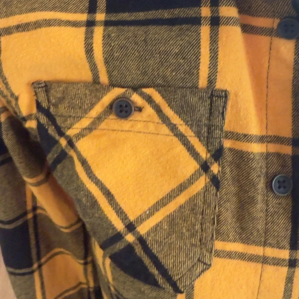 Urban Pipeline‎ Yellow and Black Plaid Utility Jacket